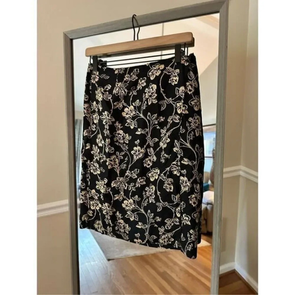 Lauren Ralph Lauren Petite 4 Silk Linen Skirt‎ - Picture 1 of 3